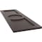 Ekena Millwork True Fit PVC Center Circle Arts & Crafts Fixed Mount Shutters, Raisin Brown, 18W x 44H, PR TFP001AC18X044TB - alternate 6